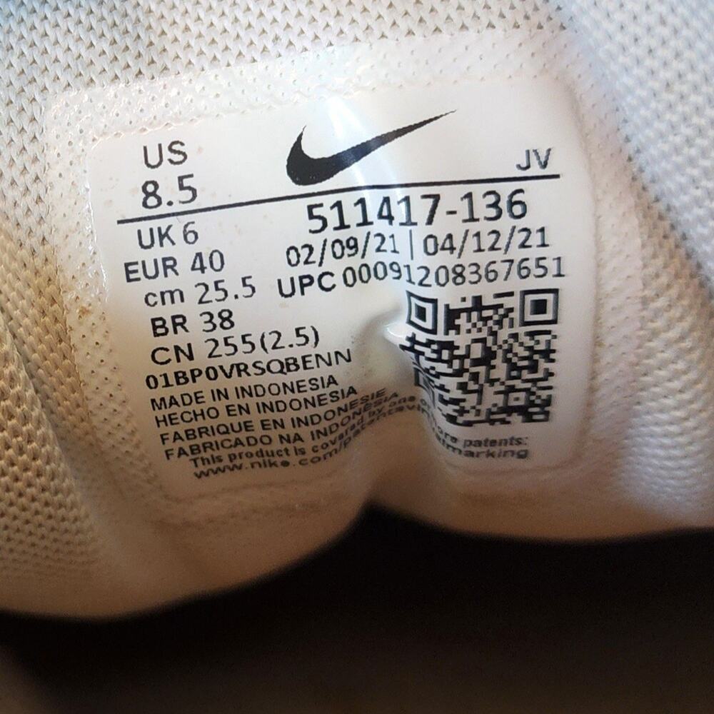 Nike Air Max Correlate Women's 8.5 Low Top Sneakers White/Black New Green Mesh - Picture 7 of 7